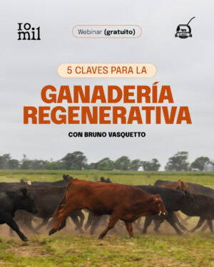 flyer webinario 5 claves para la ganadería regenerativa